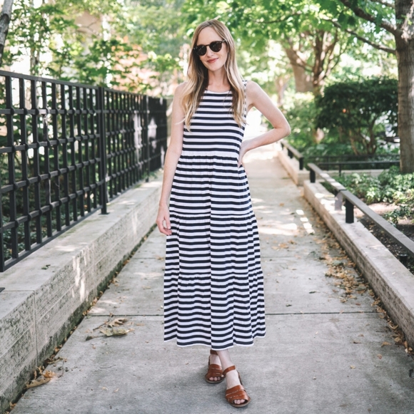 J. Crew Factory Dresses & Skirts - J Crew Factory Tiered Knit Maxi Dress NWOT